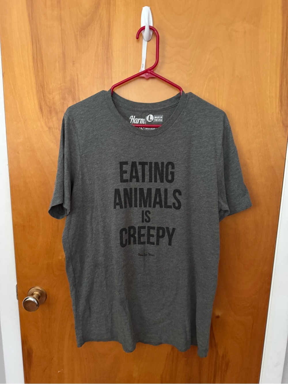 Gray 'Eating Animals Is Creepy' Small Pets T-Shirt
